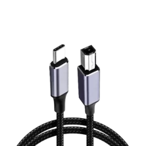 Type-C to Type-B USB2.0 Cable 1M