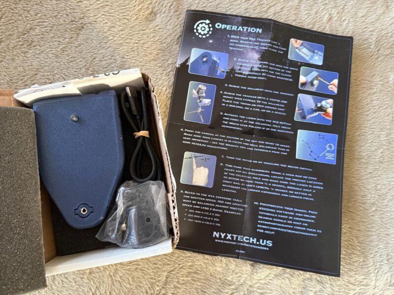 Nyx Tracker Motorized Barn-Door Star Mount - Image 1 Nyx Tracker Motorized Barn-Door Star Mount